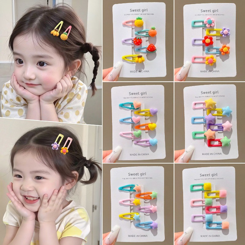 Set กิ๊บติดผม Dopamine Color BB สำหรับเด็กหญิง