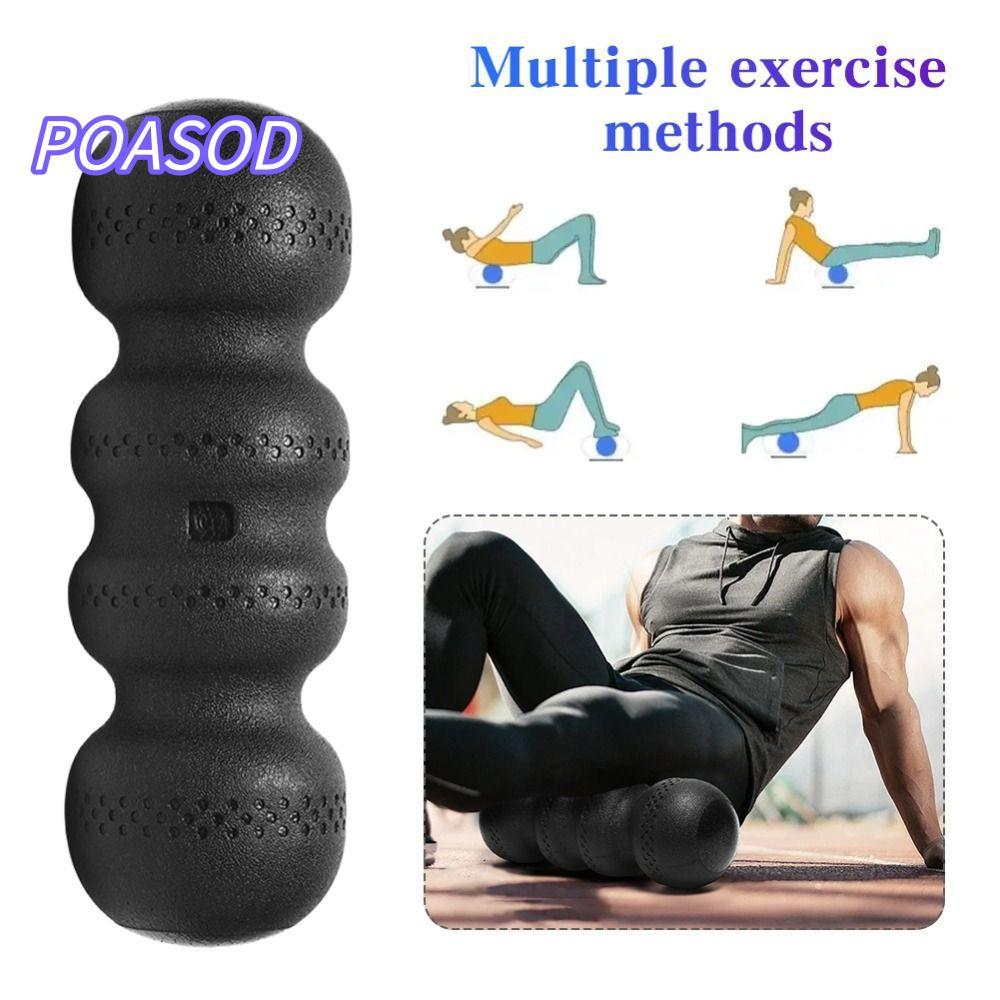 MAYSHOW Fitness Roller, Waveform ความแข็งสูงคอลัมน์โยคะ, โฟม EPP ลูกกลิ้งกันลื่นนวด Stick กลับเอว