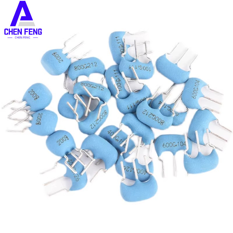 CSTLS Series 3-Pin DIP เซรามิค Resonator 4/6/8/10/16/20MHz Through-Hole Crystal Oscilator