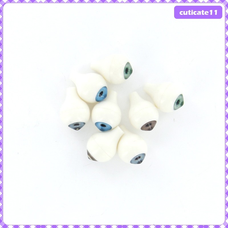 [Cuticate1] 8 ชิ้น 14 มม.รอบอะคริลิคตาลูกตาสําหรับตุ๊กตาหรือหุ่น DIY ทํา Accs