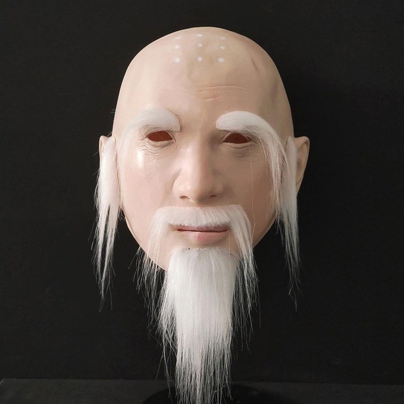 Bald Beauty Headgear ฮาโลวีน Selfie Latex Creative ภาพยนตร์หน้ากากตกแต่ง Props Dress Up Props
