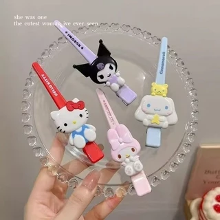 Sanrio Hello Kitty กิ๊บติดผมด้านข้าง Duckbill คลิป Bangs กิ๊บติดผมหักกิ๊บติดผมหวานน่ารัก