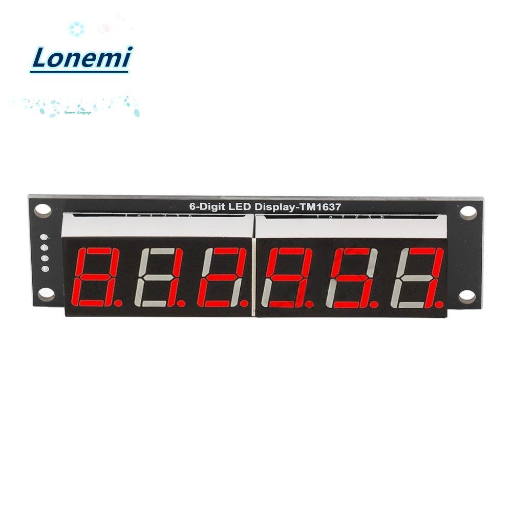 LONEMI LED Display Digital Tube, TM1637 0.56in Display Module, บอร์ด PCB อุปกรณ์เสริมสีแดง 5V Plug a