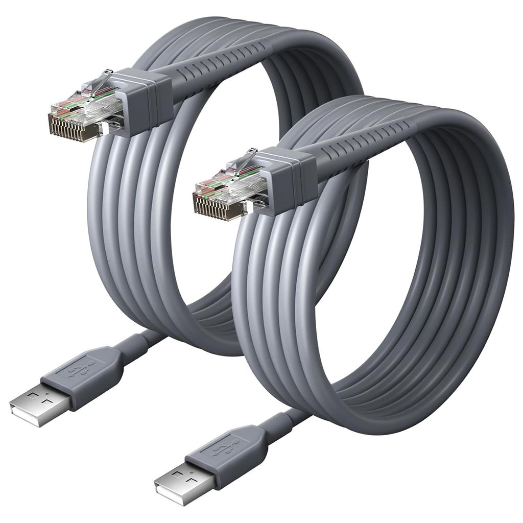 (2PCS) 6.5ft เครื่องสแกนเนอร์สายชาร์จสําหรับสัญลักษณ์/Motorola/Zebra DS8108 เครื่องสแกนเนอร์สาย LS22