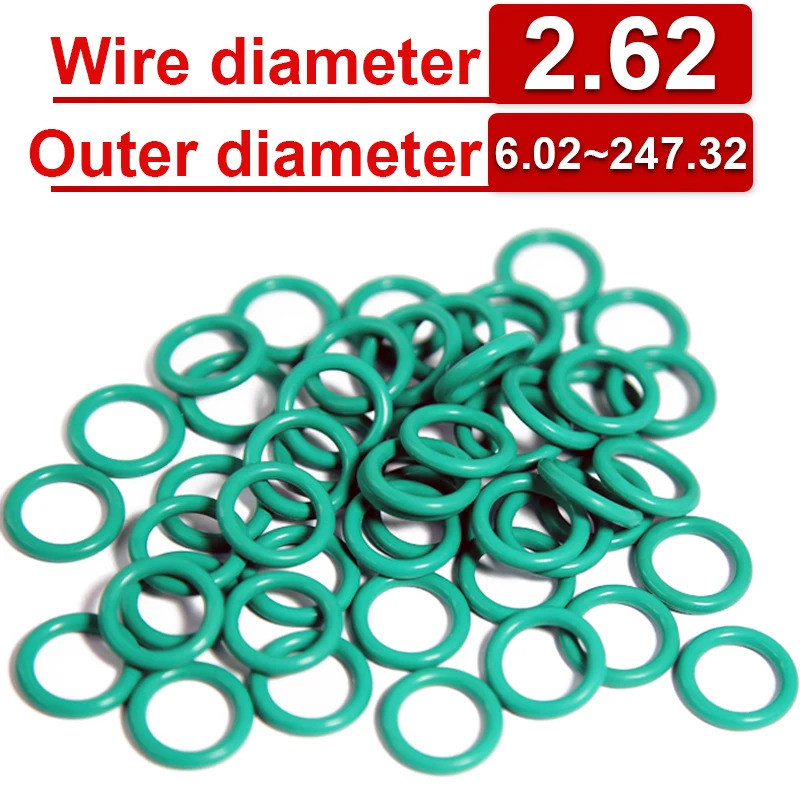 CS 2.62mm FKM Fluorine Rubber Nitrile O-ring High Temperature Resistant Waterproof Sealing Ring Sili