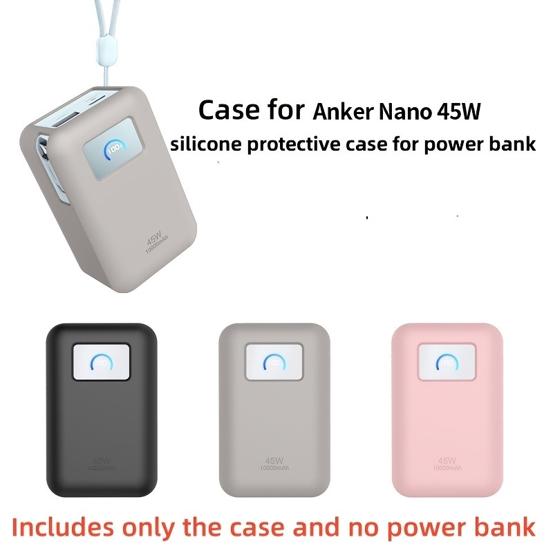 สําหรับ Anker 45W Retractable 10000Mah Power Bank เคสป้องกัน A1638, ฝาครอบป้องกันสําหรับ Anker Nano 