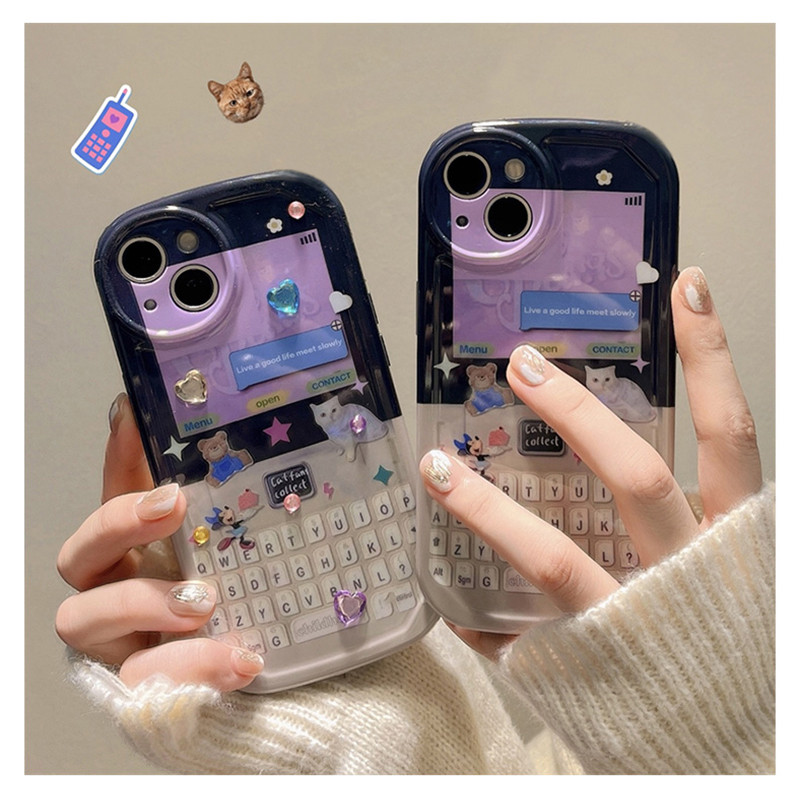Influencer BB โทรศัพท์เหมาะสําหรับ iPhone17/16PRO เคสโทรศัพท์ Apple 15ProMax ป้องกันกรณี 12/11 ซิลิโ
