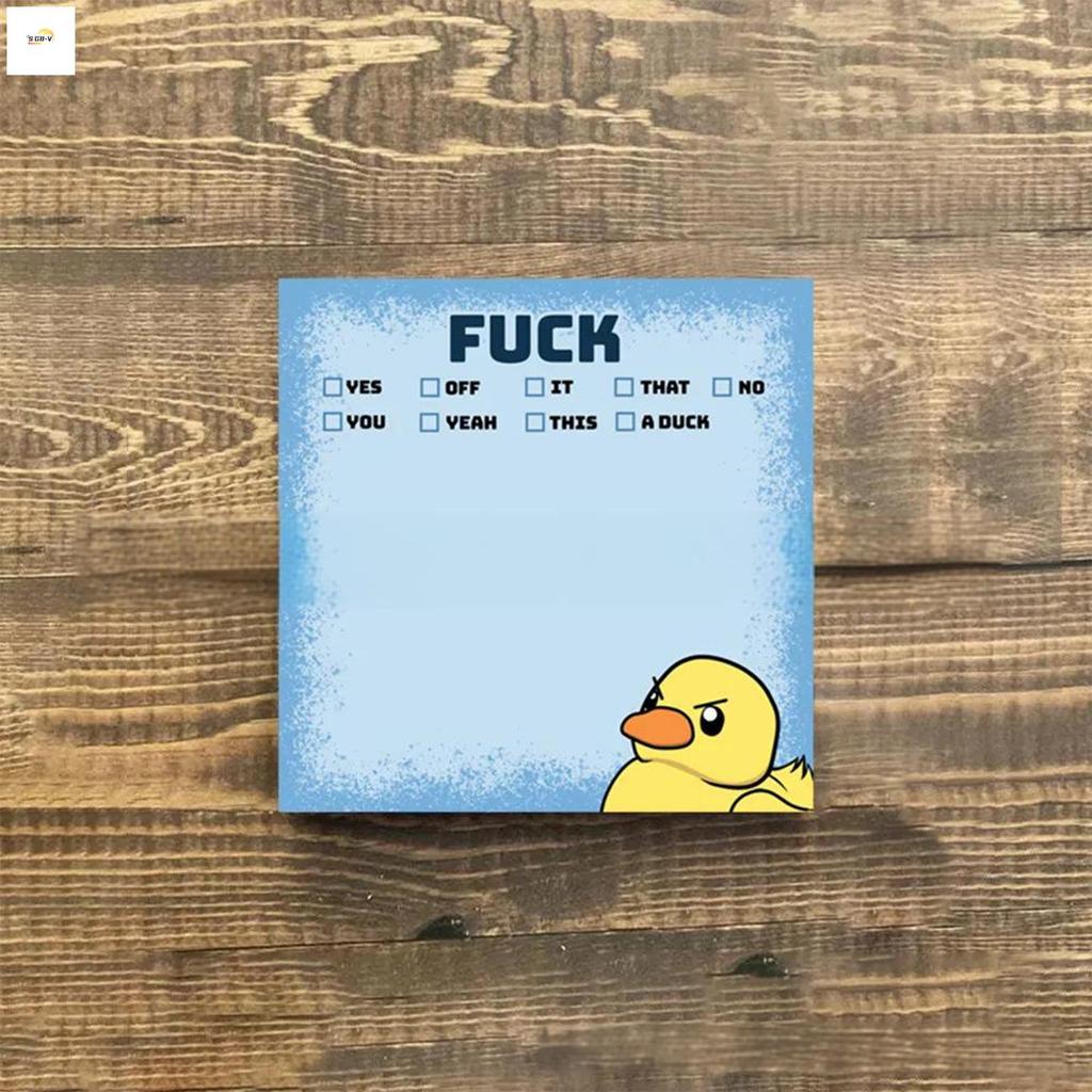 ตลก Sassy Duck Stick Note ความแปลกใหม่ Memo Pads Stick Note สําหรับโรงเรียน Office Home หอพัก