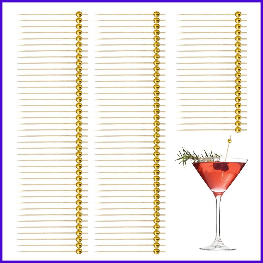 Disco Ball Picks 100 ชิ้นผลไม้ Sticks Disco Ball Stirrers สําหรับคริสต์มาสแซนวิช BBQ Charcuterie ในร