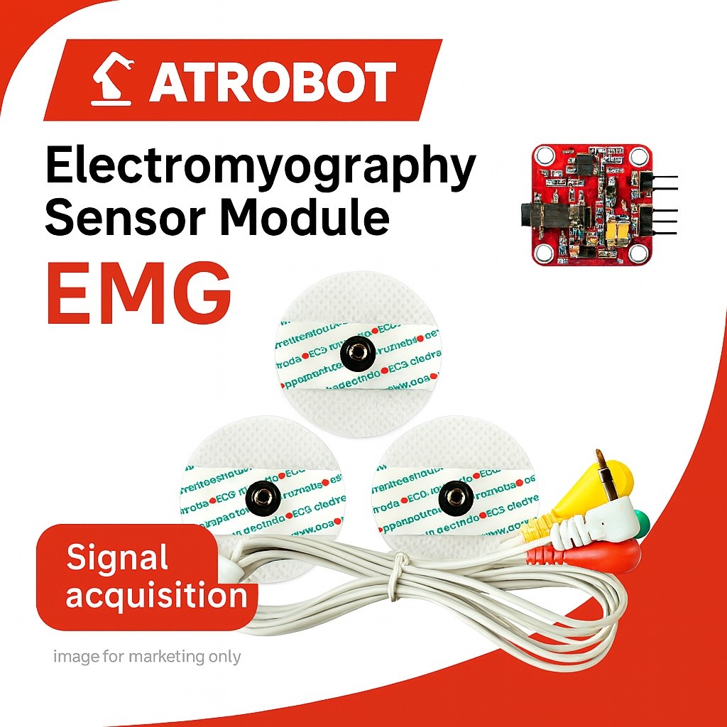 EMG Sensor โมดูลตรวจจับสัญญาณกล้ามเนื้อ Output Analog แม่นยำสูง ขนาดเล็ก สำหรับ Arduino/MCU