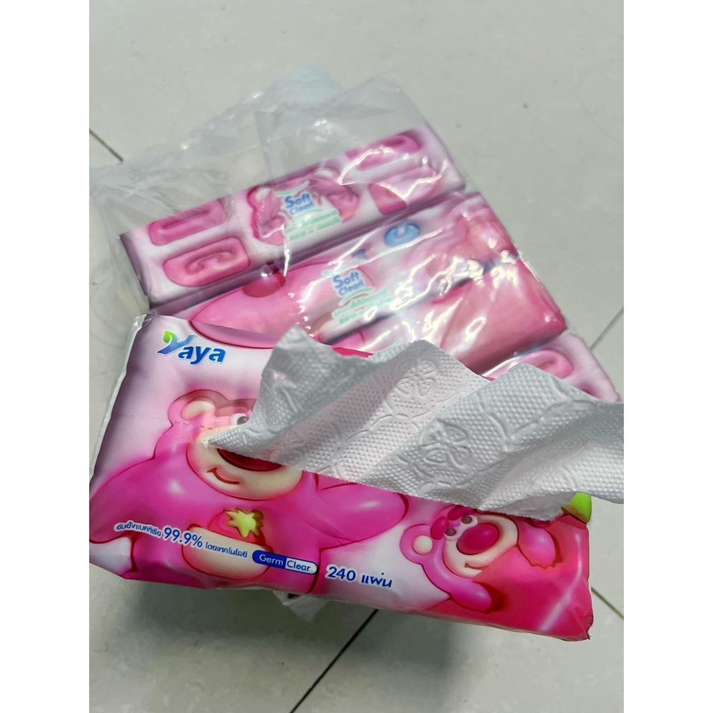 Cdiscount 1 Carry Bag/5 Packs of Tissue Paper, Cleaning Paper, Little Bear Pattern,