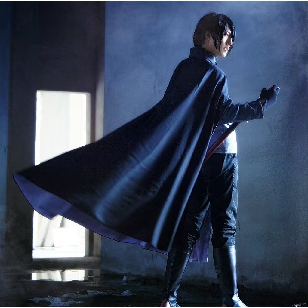 คอสเพลย์แจ็คเก็ต Uchiha Sasuke จาก Naruto สำหรับฮาโลวีนและโอกาสพิเศษอื่นๆ AAL2