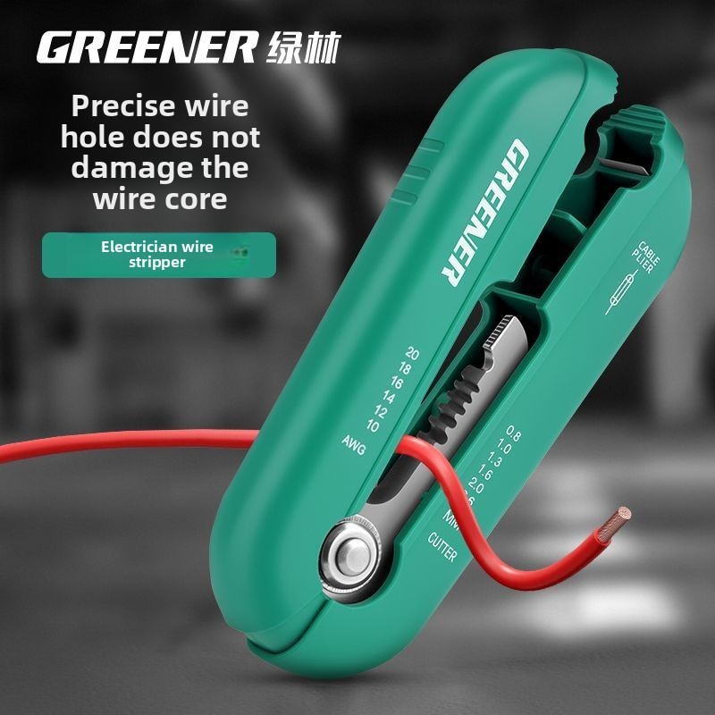 เครื่องมือมือถือ Greener สําหรับปอกสายเคเบิลช่างไฟฟ้าด้วยตนเองเครื่องปอกสายไฟหุ้มฉนวนอย่างรวดเร็ว