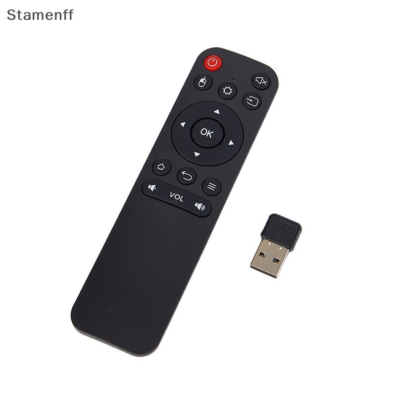รีโมทคอนโทรลคีย์บอร์ดเมาส์ไร้สาย 2.4G สากลพร้อมตัวรับสัญญาณ USB สําหรับกล่อง Android TV/สมาร์ททีวี/พีซี