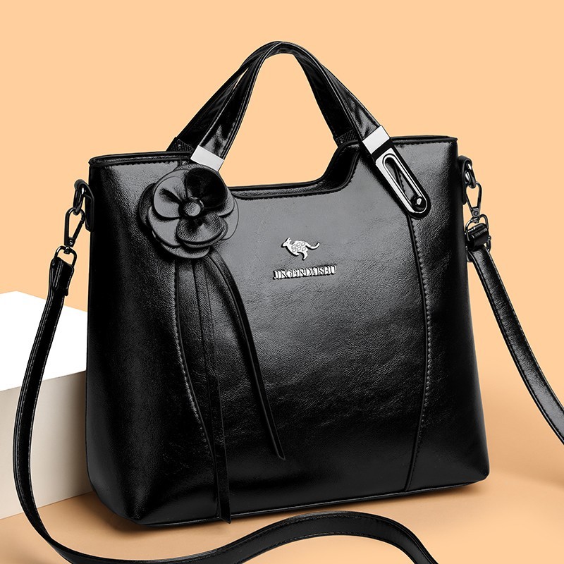 High-End Retro กระเป๋าถือสุภาพสตรี ดีไซน์คอมมูเตอร์โทท มัลติฟังก์ชันสำหรับการเดินทาง ขนาดใหญ่ จุของได้เยอะ