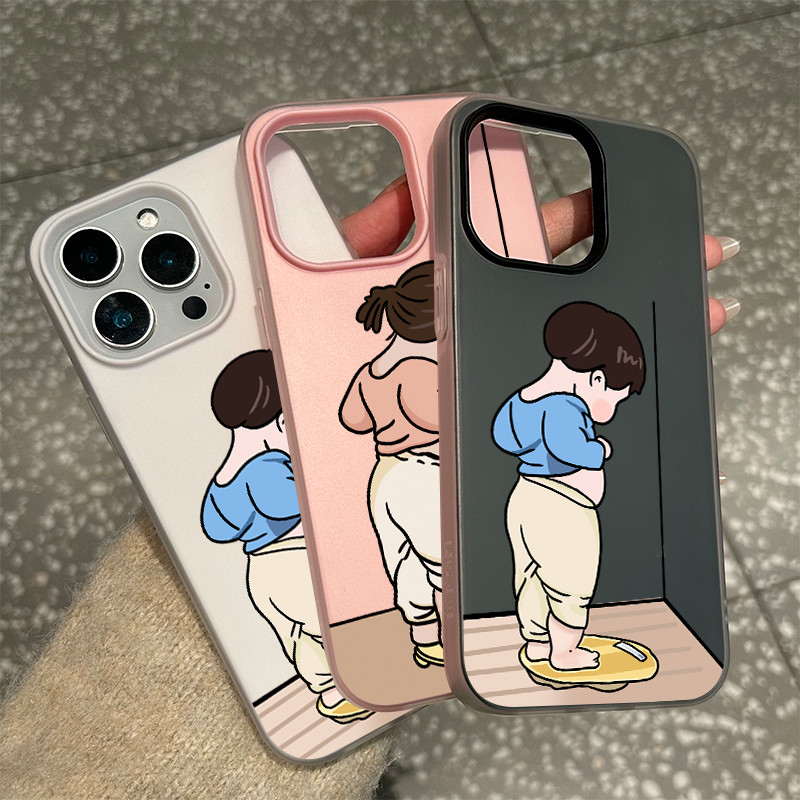 เข้ากันได้กับ iphone 15 Pro Max เด็กชายและเด็กหญิงน่ารัก 12 13 14 11 Pro Max Casing xr xs Max 7 8 Pl