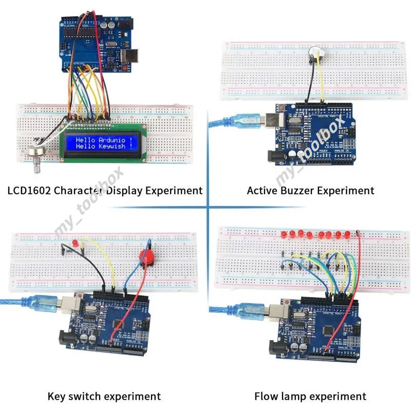 ✅พร้อมส่ง Arduino UNO R3 Starter Kit ชุดเรียนรู้อิเล็กทรอนิกส์ พร้อมเซนเซอร์ครบ รองรับ RFID Breadboard 830 โค้ดและบทช่วย ราคา ถูกที่สุด ดีลบีเคเค แกลเลอรีภาพที่ 5