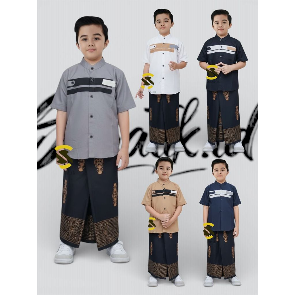KATUN Cool Cotton Boys Koko Sarong Set