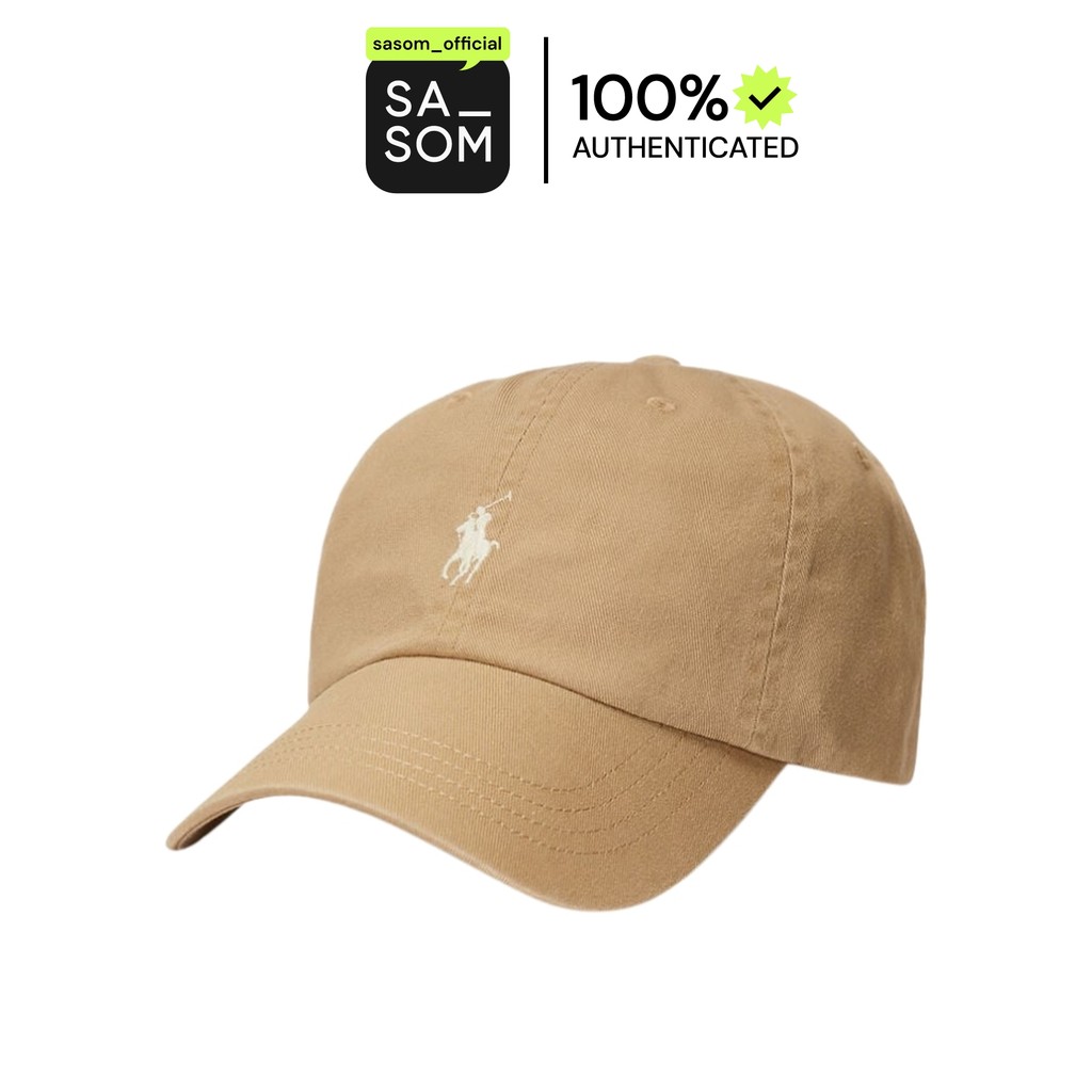 Polo Ralph Lauren The Iconic Cotton Chino Ball Tan | ของแท้ ตรวจสอบโดย SASOM