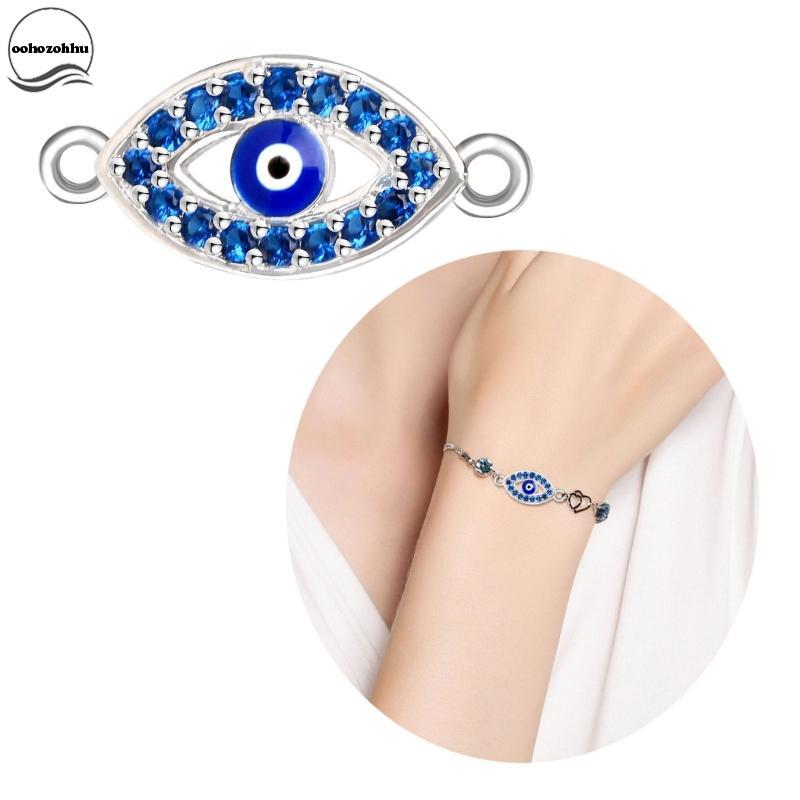 Ooh Evil Eyes Zirconia สร้อยคอและสร้อยข้อมือ เครื่องประดับสำหรับผู้หญิง พวงกุญแจ