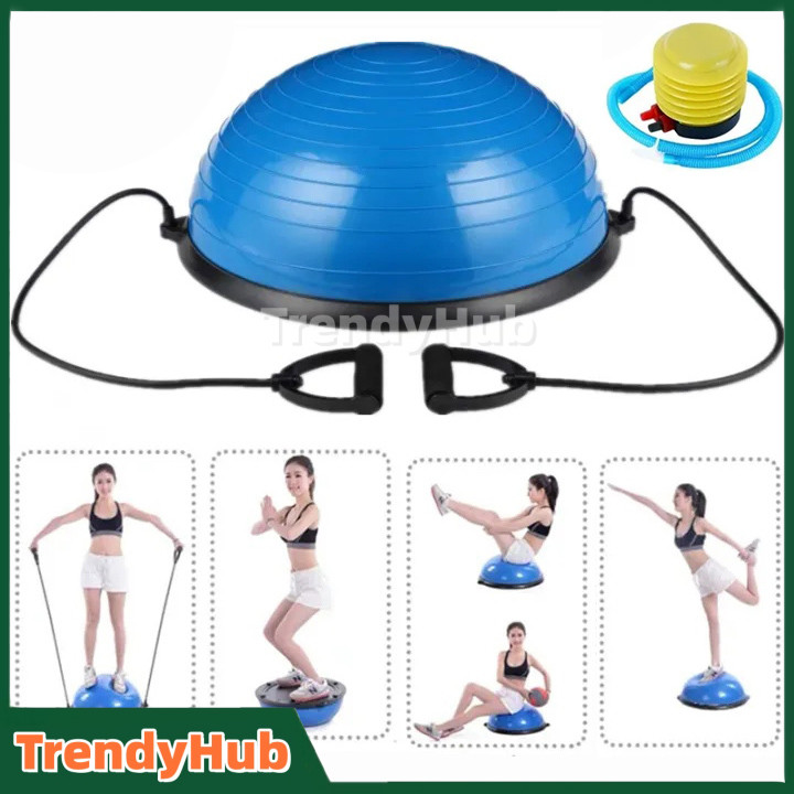 ฟิตเนส BOSU ลูกโยคะ hemisphere สมดุลลูกคลื่นลูกความเร็ว ลูกบอลครึ่งวงกลม โบซู่บอล Bosu Ball, Balance Ball, Exercise Ball