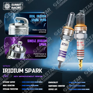 ✅ หัวเทียนแต่ง UMA ปลั๊กจุดประกาย สําหรับ ไอริเดียมคู่ RAIDER, NMAX, Aerox, CLICK, RS150, GSX, เราเตอร์, Aerox, Mio