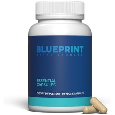 Blueprint Bryan Johnson Essential Capsules - วิตามินรวมรายวัน/แร่ธาตุสําหรับผู้หญิงและผู้ชาย - อาหาร