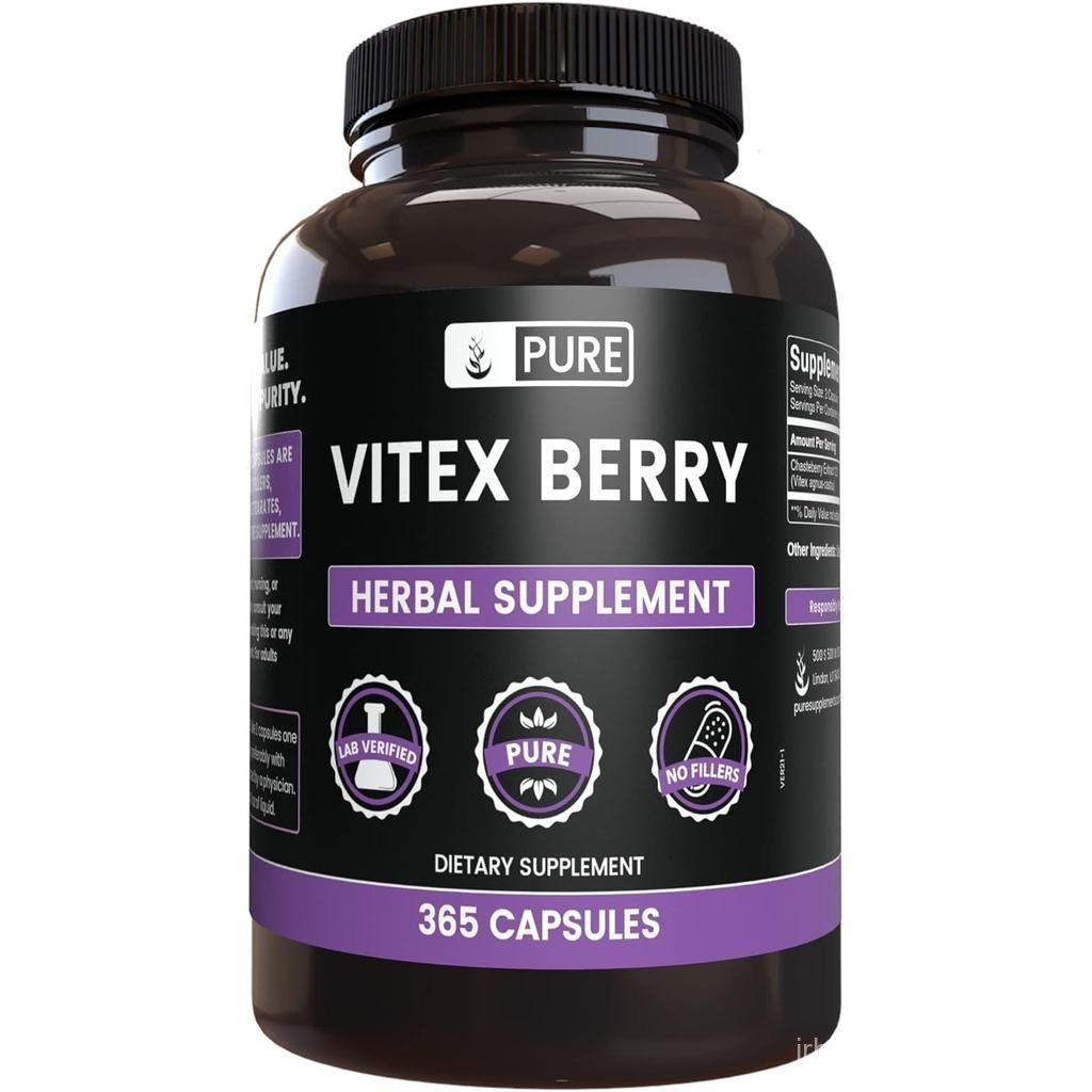 ส่วนผสมดั้งเดิม Vitex Berry (Chasteberry), 365 แคปซูล ตรวจสอบแล้วจากห้องปฏิบัติการ