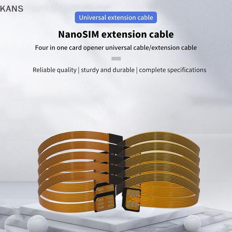 Kans Nano 4FF ซิมการ์ด Converter FPC สายต่อนาโน 4FF Micro 3FF มาตรฐาน 2FF ซิม Usim การ์ดอะแดปเตอร์สา
