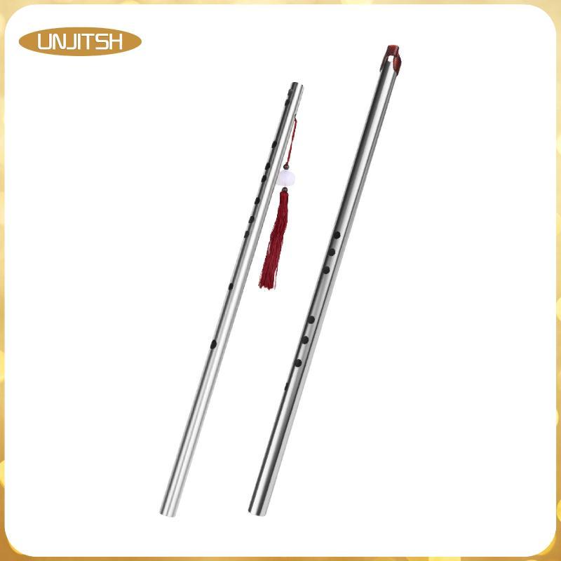 [unjitsh] Dizi ขลุ่ยเครื่องดนตรีจีนสแตนเลสขลุ่ย Woodwind Instrument พร้อมการก่อสร้าง Robust สําหรับอายุการใช้งานยาวนานสําหรับการปฏิบัติประจําวัน