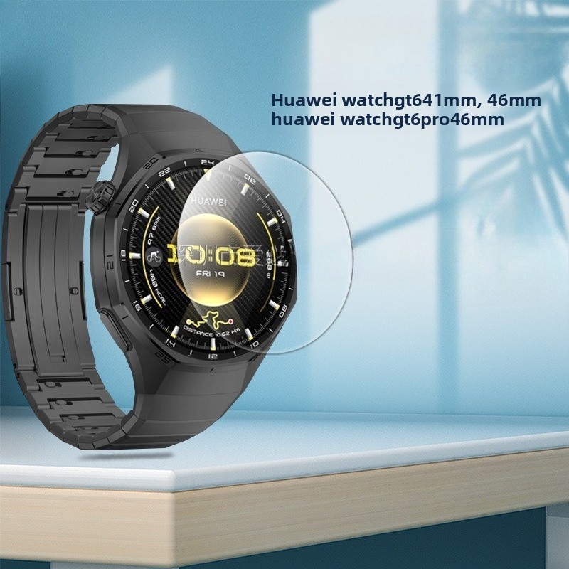 สําหรับ Huawei Watch GT6 41/46 มม.นาฬิกาฟิล์มกระจกนิรภัย Huawei GT6 Pro 46 มม.ฟิล์มกระจกสีม่วง