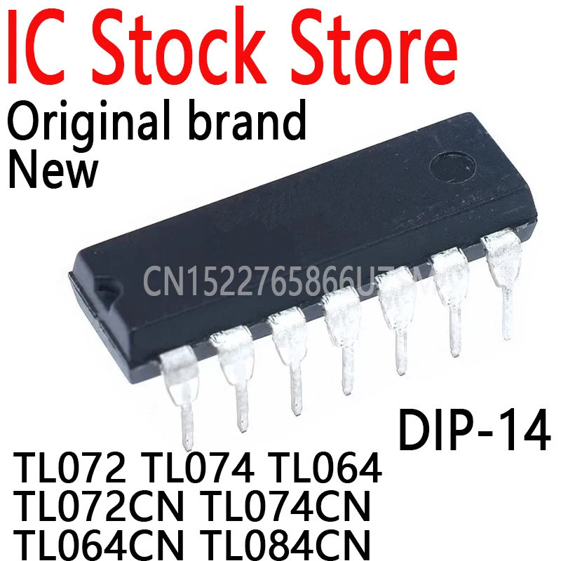 5pcs 071CN TL074 TL072 TL074 TL064 TL072CN TL074CN TL064CN TL084CN DIP-14 Low Power Operational Ampl