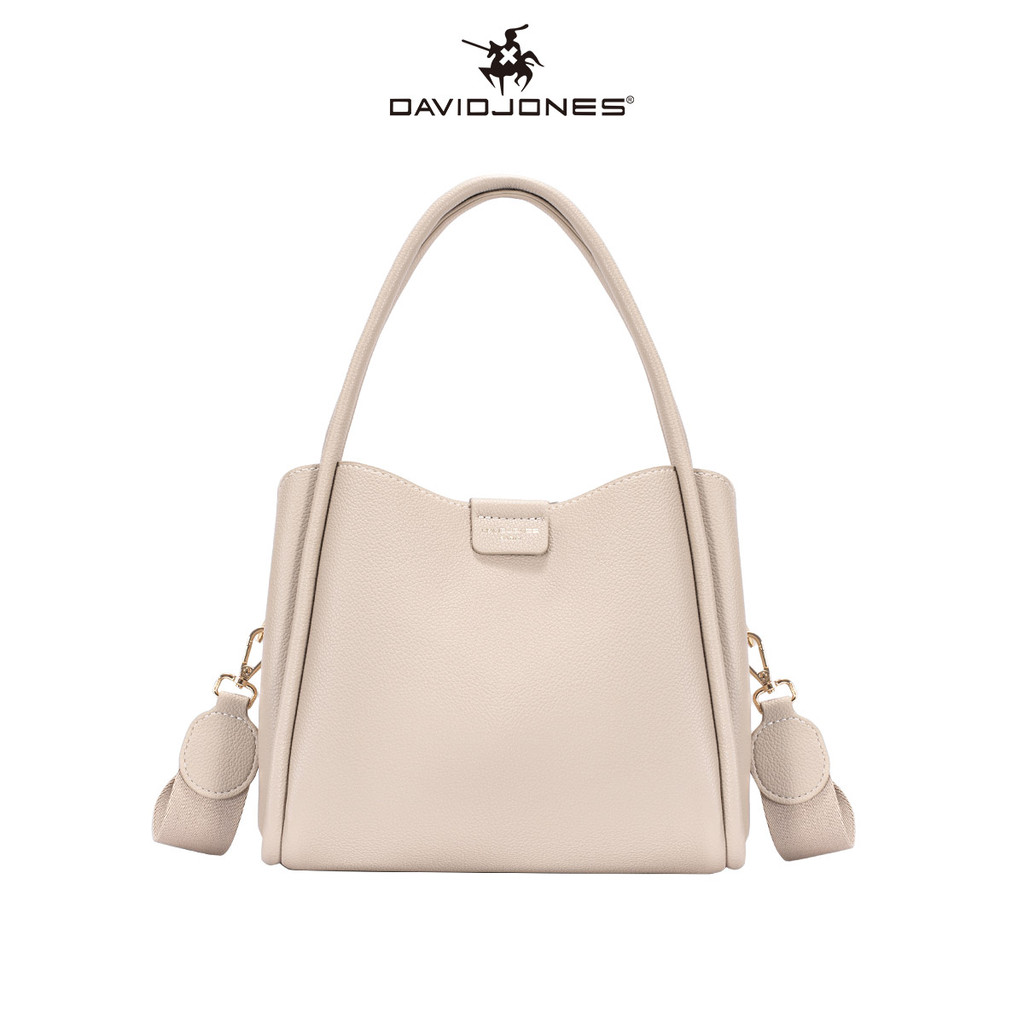 David Jones Paris 2025 Spring Summer New Collection Designer Women Top-Handle Bags หนัง pu female Soft and Supple bag