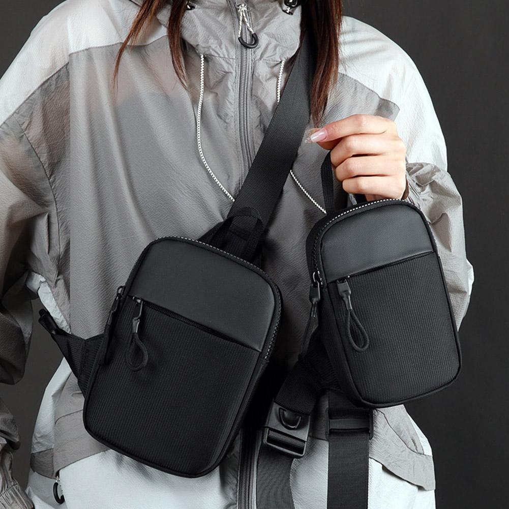 กระเป๋าคาดหน้าอกผู้ชายแฟชั่นผ้าใบขนาดเล็กไหล่กระเป๋าCrossbodyสําหรับMan Miniผ้าสลิงกีฬาG0q5