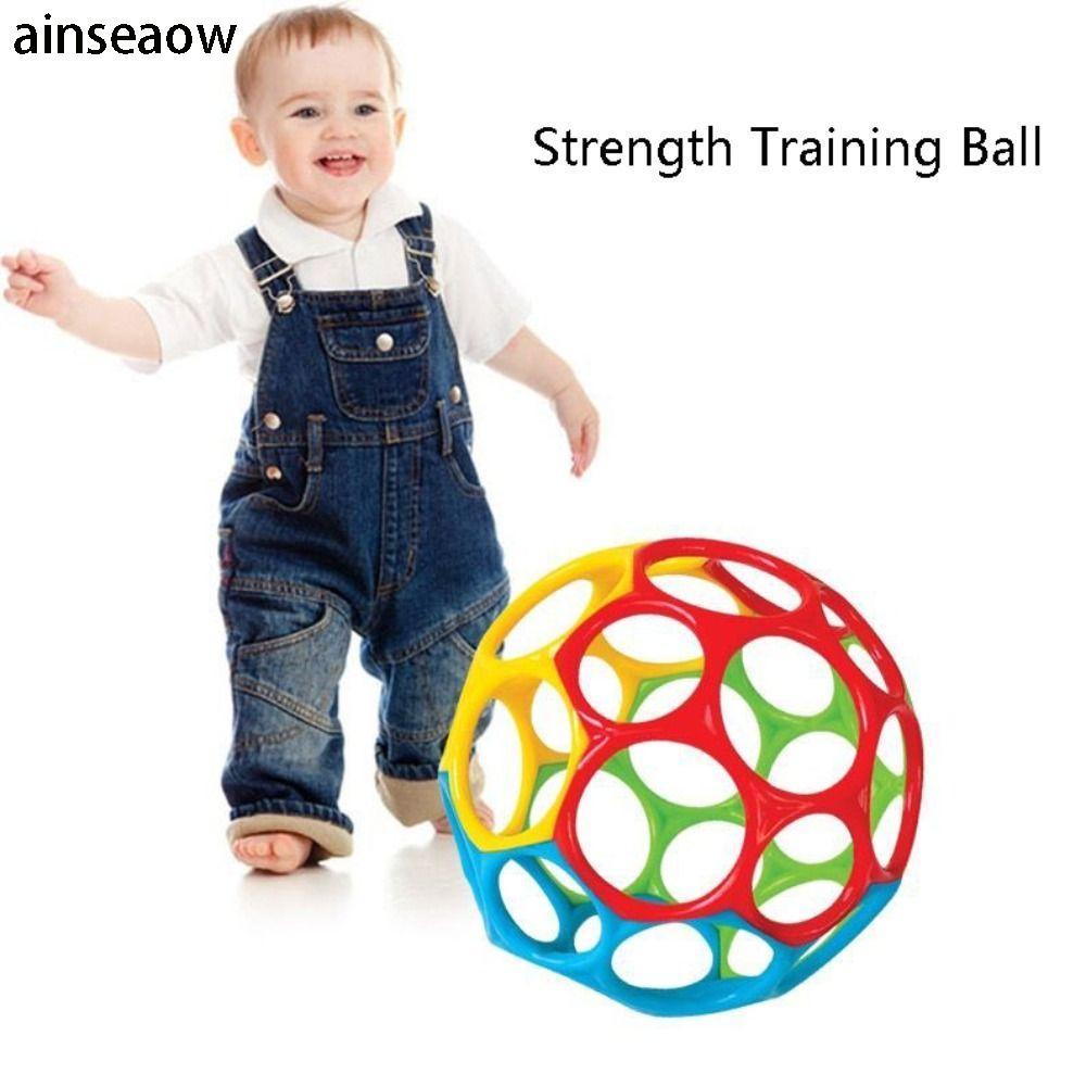 AINSEOW Bright Starts Oball, Easy-Grap Childrens Grip Training Strength Training Ball, Age Infant an