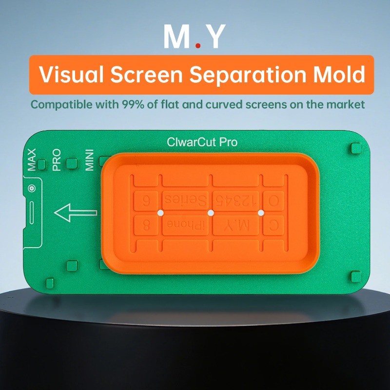นาย Yang Universal แบนหน้าจอโค้ง Disassembly Jig Mold Visual หน้าจอ LCD แยกแม่พิมพ์ติดตั้งสําหรับโทรศัพท์ iPhone Android
