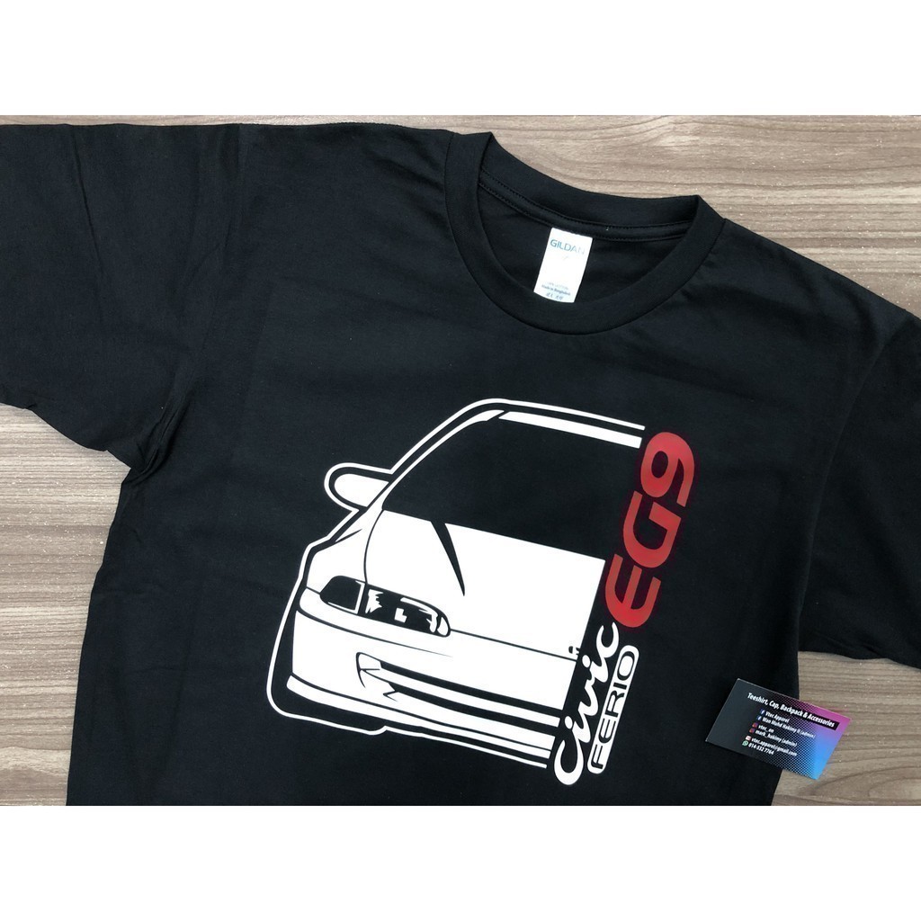 Honda แฟชั่น 2026 Civic Ferio EG9 FRONT (เสื้อยืดสีดํา)