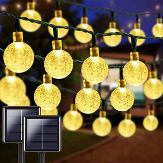 COZII พร้อมส่ง🏡💡ไฟตกแต่ง โซล่าเซลล์ โคมไฟ 20/30/40/100 LED ประหยัดไฟมาก ทนแดด ทนฝน ไฟตกแต่งสวนและกลางแจ้ง