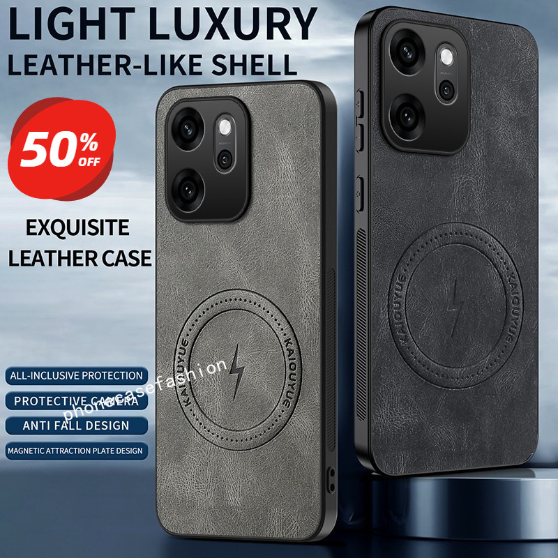 เคสโทรศัพท์สําหรับ OPPO Reno 15 14 13 Pro Max Reno15F Reno15ProMax Reno14Pro Reno13Pro 4G 5G 2025 ปลอก Hard Case พร้อมโลโก้ Lightning ฟังก์ชั่นแม่เหล็กและธุรกิจสไตล์ปกหลัง