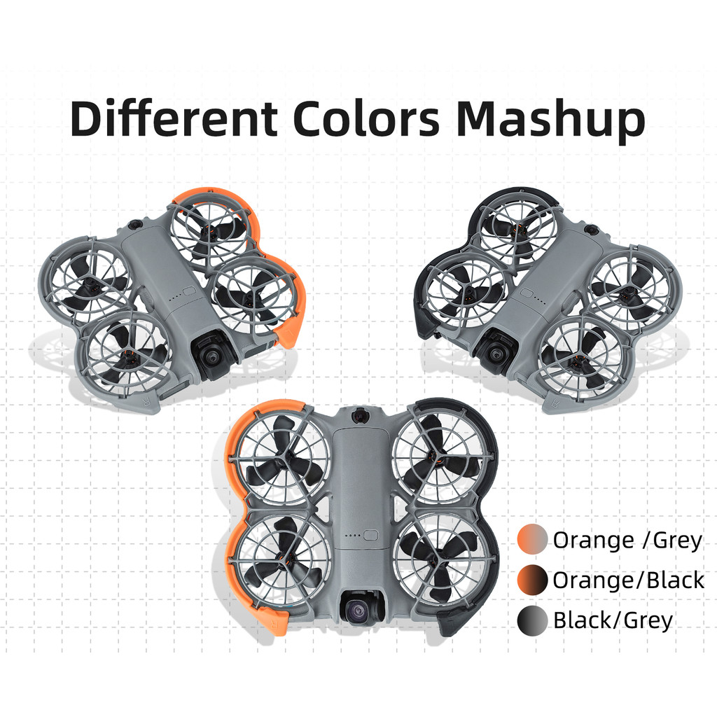 ตัวป้องกันใบพัดสําหรับ DJI NEO 2 ฝาครอบป้องกันแหวนป้องกันการชนกัน, อุปกรณ์ป้องกันใบมีดใบพัดป้องกันการชนป้องกันรอยขีดข่วน ราคา ถูกที่สุด ดีลบีเคเค แกลเลอรีภาพที่ 3