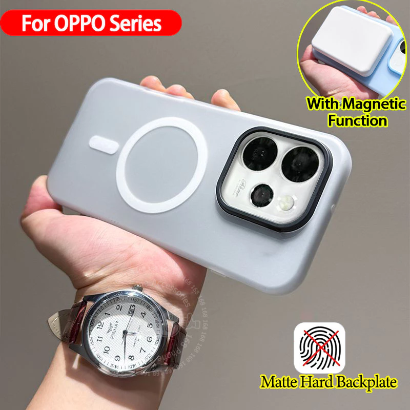 เคส OPPO Reno 16 15 14 16F 15F 14F 5G เคส OPPO Reno 14 15 16 Pro 5G Pro Max 5G เคส แบบแม่เหล็ก สีสันสดใส กันกระแทก 2 ใน 1 ผิวด้านเหมือนฟิล์ม DIY ใส่การ์ดได้ง่าย เคสป้องกันรอยนิ้วมือ