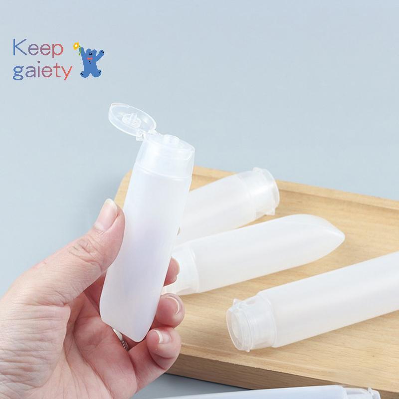 [Keepgaiety-t] 10 ชิ้น 30/50 มิลลิลิตรหลอดบีบเปล่า PE หลอดนุ่มขวดทําความสะอาดผิวหน้าบรรจุภัณฑ์เครื่องสําอางขวดเดินทางรีฟิลภาชนะ DIY [ใหม่]