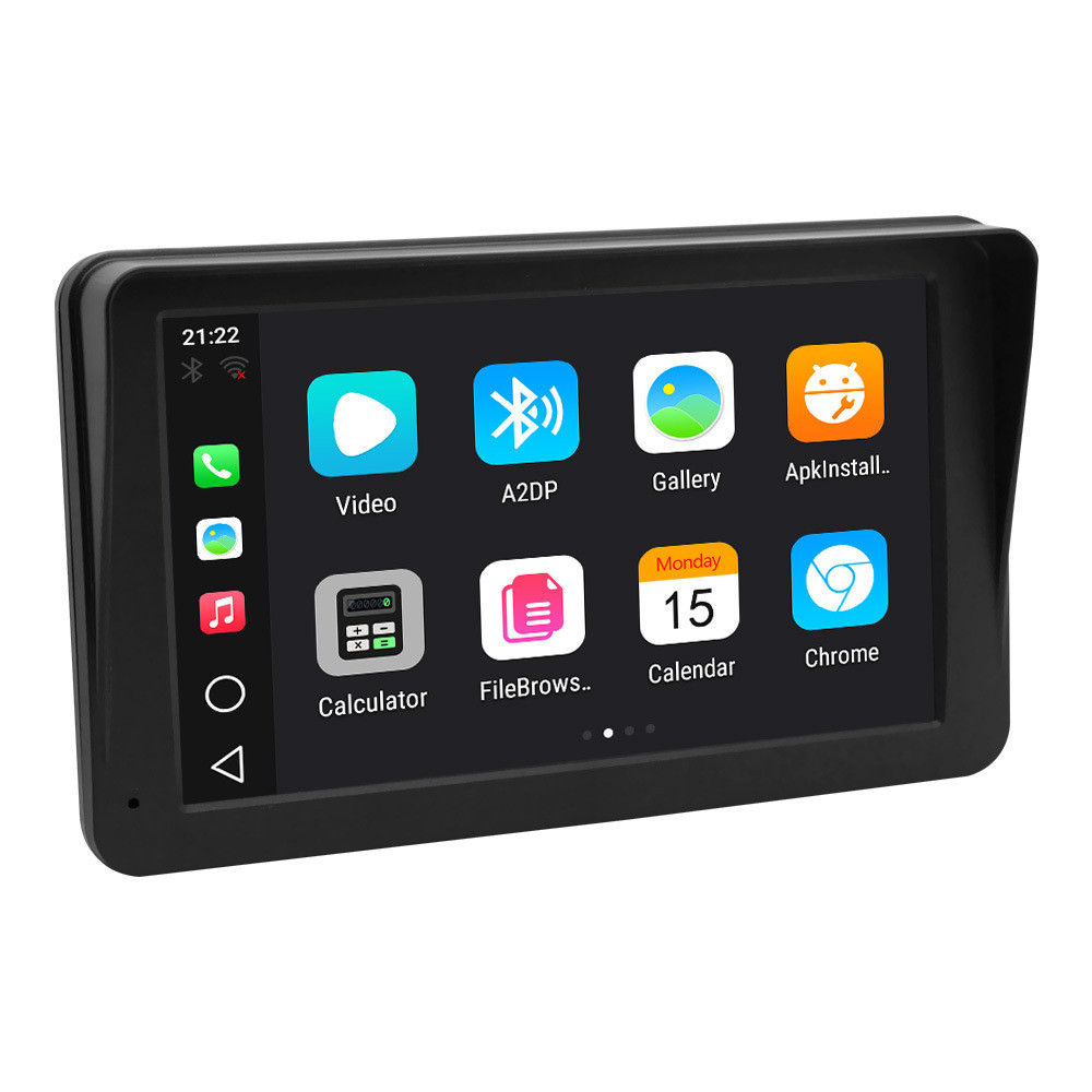 23 ซม. Carplay Navigator Car MP5 Player มัลติมีเดีย Bluetooth FM Card Reversing Video dvd