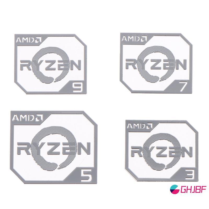 GHJBF] Ruilong Ryzen Run9 R7 R5 R3 Vega สติกเกอร์โลหะโน๊ตบุ๊คเดสก์ท็อปโลโก้สติกเกอร์ สสนคไม่มีคอเต่า