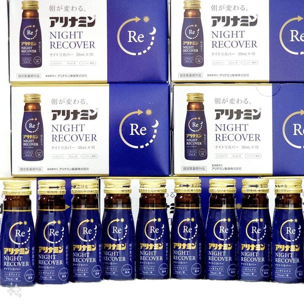 เครื่องดื่มช่วย support การนอนหลับ Alinamin Night Recover 50ml x 10 ขวด