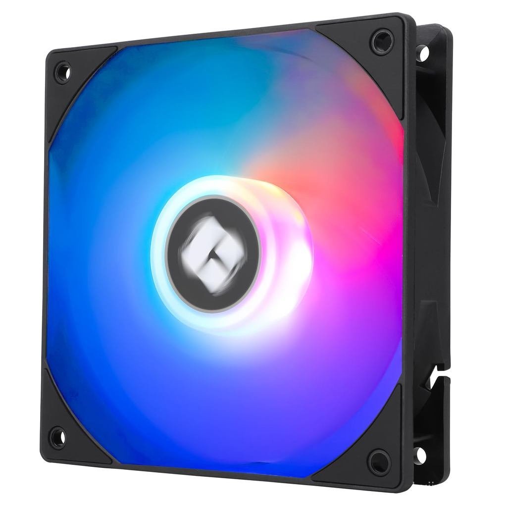 TL-C12RB-S V2 CPU Fan Case Cooler PWM Fan, 4pin PWM Connector Computer Fan with ARGB Aperture, 1500R