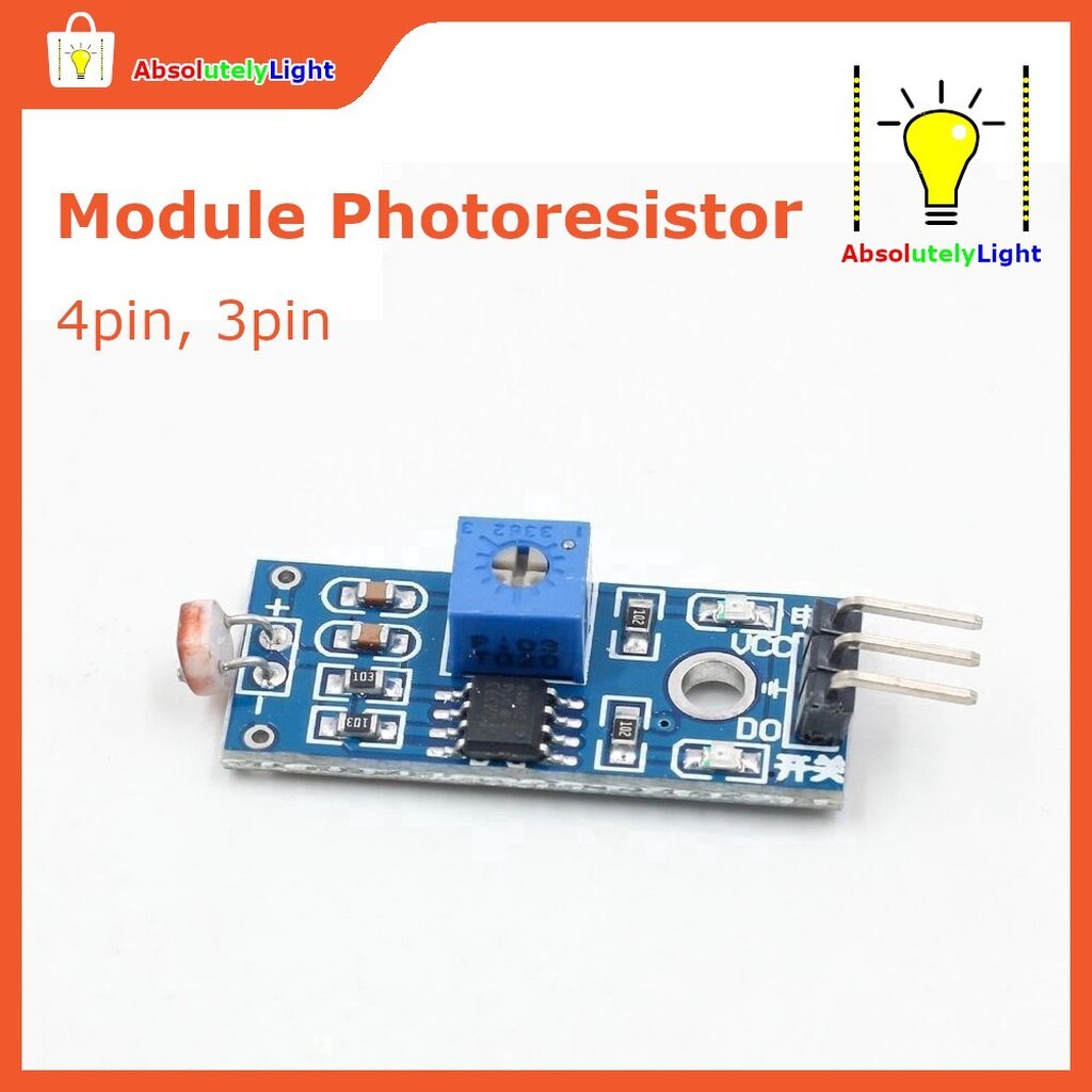 โมดูลเซนเซอร์ตรวจจับค่าแสงสำหรับ Arduino หรืองาน DIY ทั่วไป 4pin, 3pin - รูปที่ 3