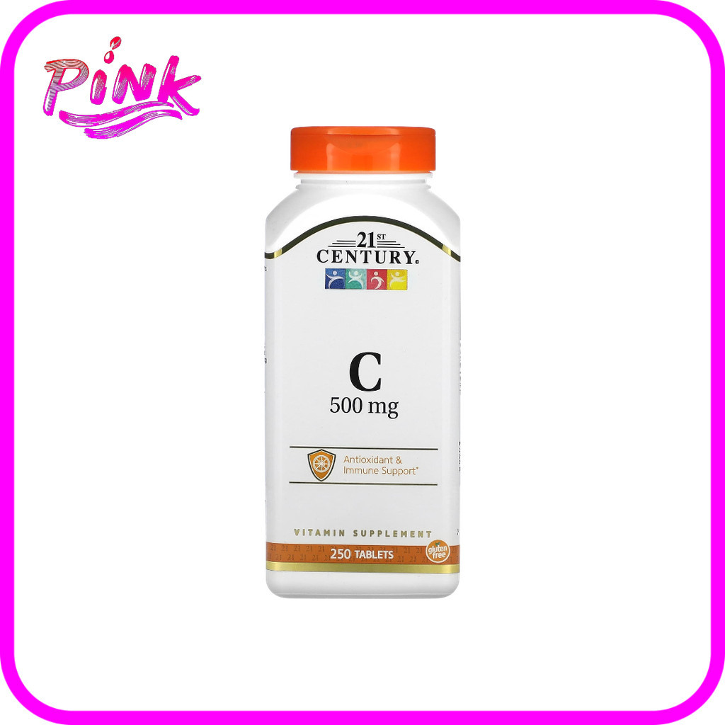 📢พร้อมส่ง 🔔  21st Century, Vitamin C, 500 mg, 250 Tablets