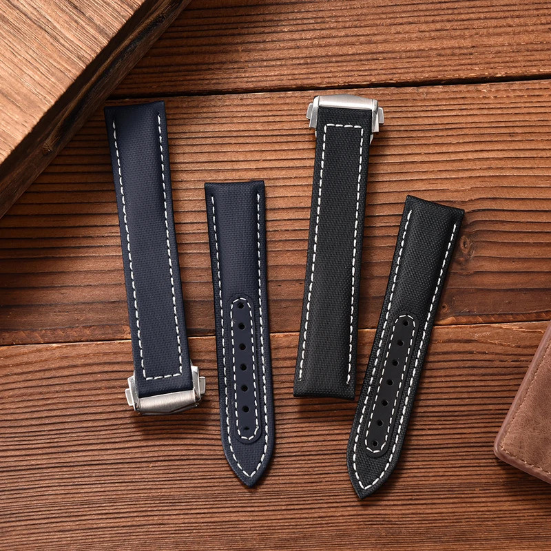 สายนาฬิกาไนลอนสร้อยข้อมือสําหรับ Omega Seamaster 300 Speedmaster A ผ้าใบสายนาฬิกา 20 มม.22 มม.H3OU