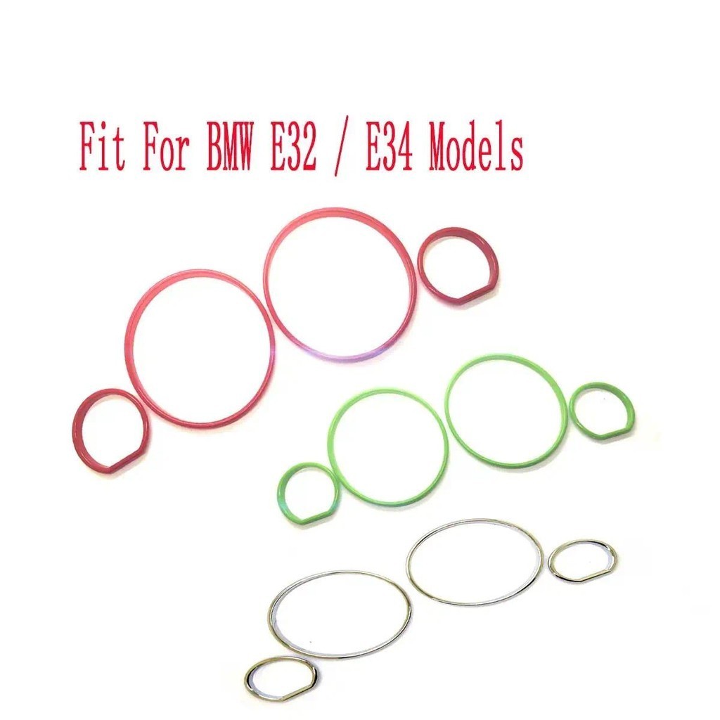 3 สีจัดแต่งทรงผมแดชบอร์ดวัดแหวนชุดสําหรับ BMW E32/ E34